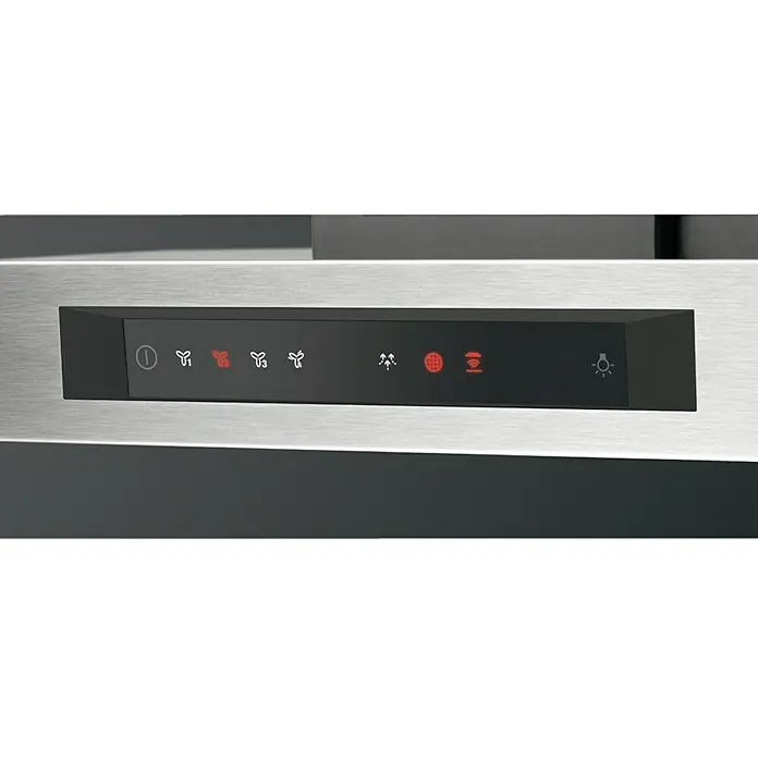 AEG Campana decorativa DBB5960HM - Ancho: 89,8 cm, Potencia de aire máx.: 352 m³/h en funcionamiento normal, Acero inoxidable
