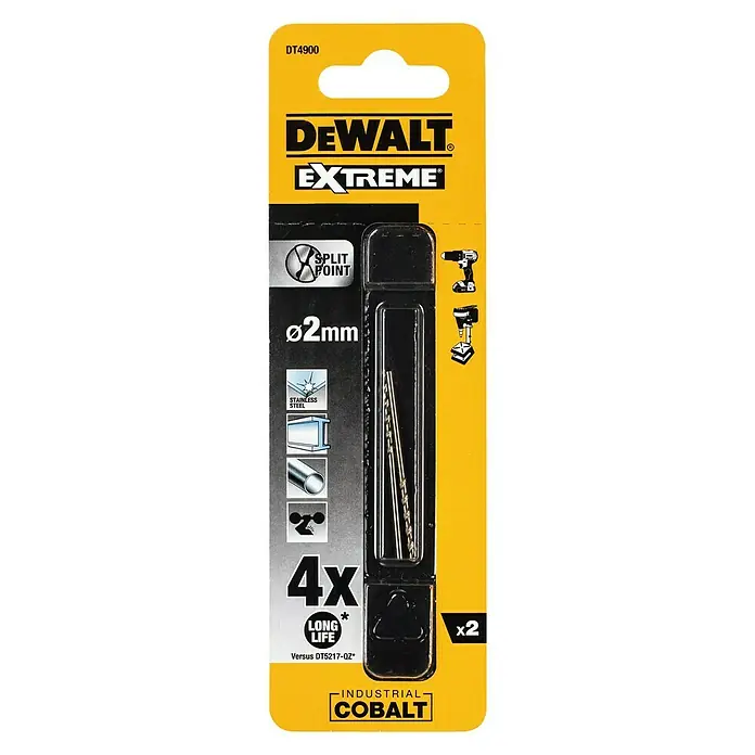 Dewalt Broca para metal HSS-Co DT4900-QZ - Diámetro: 2 mm, Largo: 49 mm