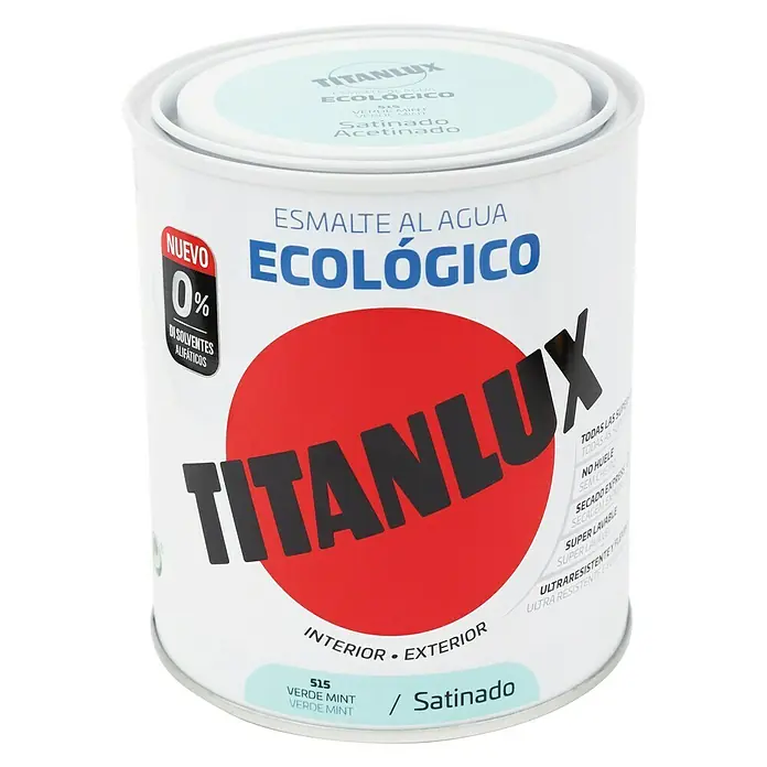Titanlux Esmalte de color Eco - Verde mint, 750 ml, Satinado