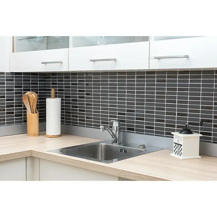 Mosaikfliese Stäbchen Mix CU ST G111 - 29,7 x 29 cm, Braun, Matt - Stimmungsaufnahme