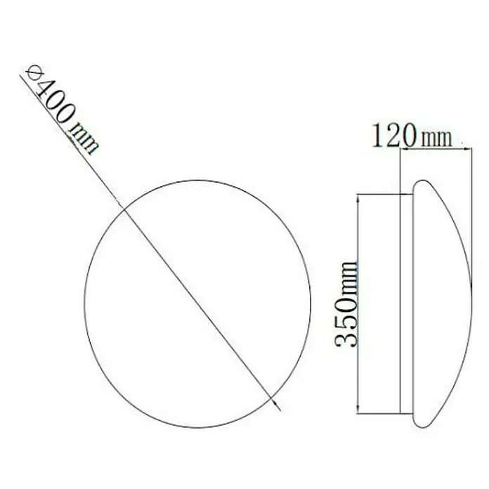 Trio Lighting Plafón LED redondo Putz - 15 W, Ø x Al: 400 mm x 10 cm, Blanco, Blanco cálido