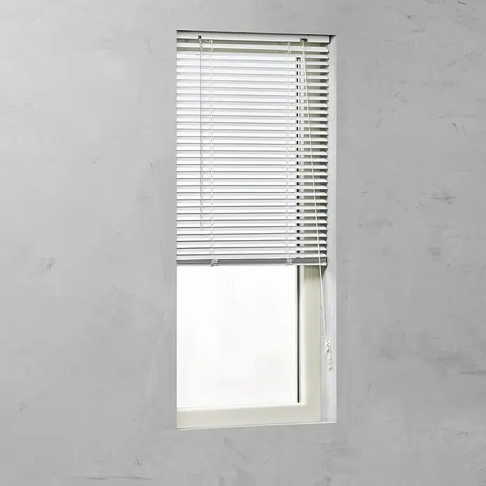 Expo Ambiente Jalousie II - B x H: 50 x 175 cm, Weiß, Aluminium - Vorderansicht