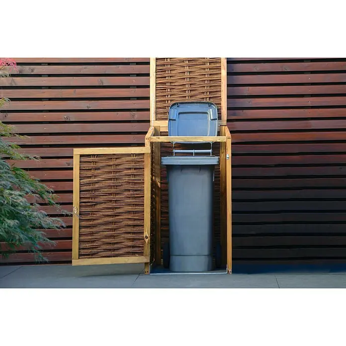 Dobar Mülltonnenbox Verkleidung - 60 x 80 x 115 cm, Geeignet für: 1 Mülltonne - Stimmungsaufnahme