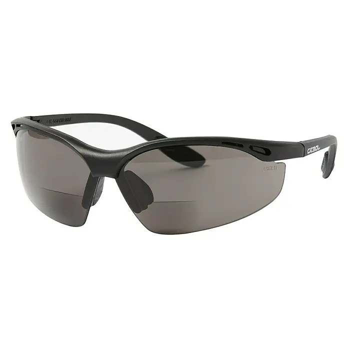 Gebol Gafas de seguridad Reader - Gris, Ayuda para lectura de 3 dioptrías