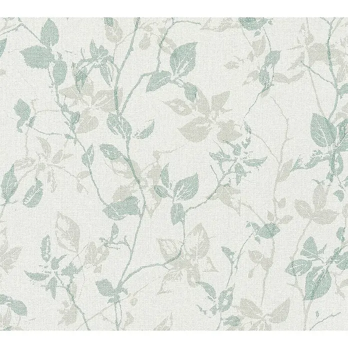 AS Creation Hygge Vliestapete Floral - Grau/Grün, Floral, 10,05 x 0,53 m - Detailaufnahme