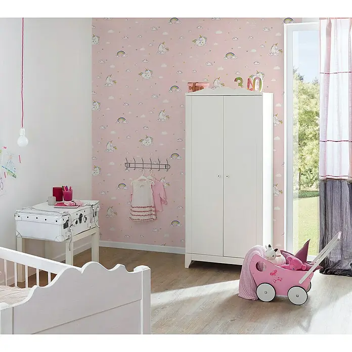 AS Creation Boys And Girls 6 Papiertapete Einhorn - Rosa, Motiv, 10,05 x 0,53 m - Stimmungsaufnahme