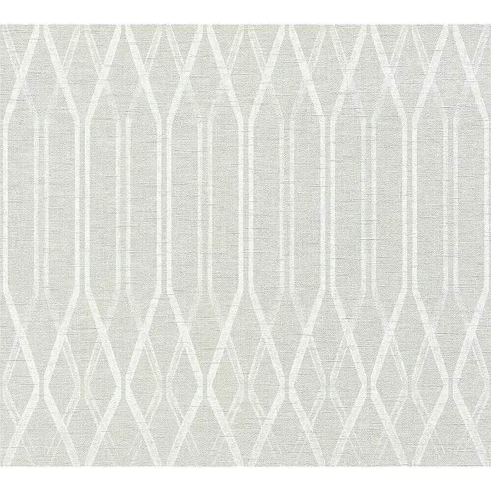 AS Creation Linen Style Vliestapete Grafik - Creme/Beige, Grafisch, 10,05 x 0,53 m - Detailaufnahme