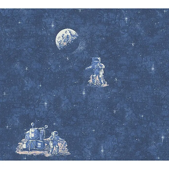 AS Creation Boys And Girls 6 Papiertapete Astronaut - Blau, Motiv, 10,05 x 0,53 m - Detailaufnahme