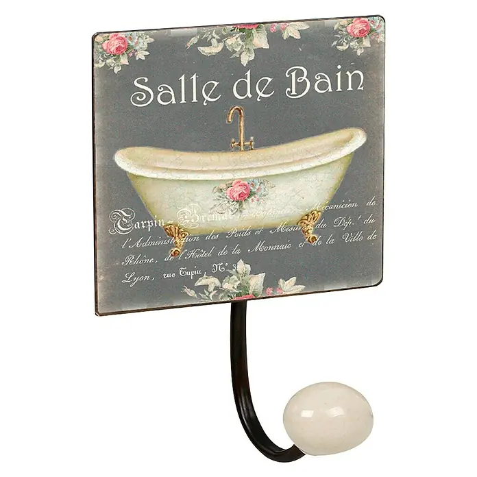 Nesu Gancho para colgar Salle de Bain 1 - L x An x Al: 155 x 100 x 70 mm, Número de ganchos: 1 ud.