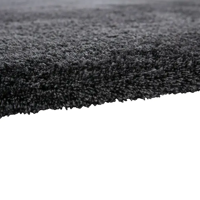 Hochflorteppich Super Soft Shaggy - Graphit, 230 x 160 cm, 100 % Polyester (Flor) - Detailaufnahme