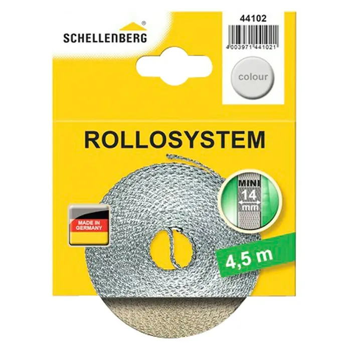 Schellenberg Cinta para persiana - Beige, Largo: 4,5 m, Anchura de la correa: 14 mm
