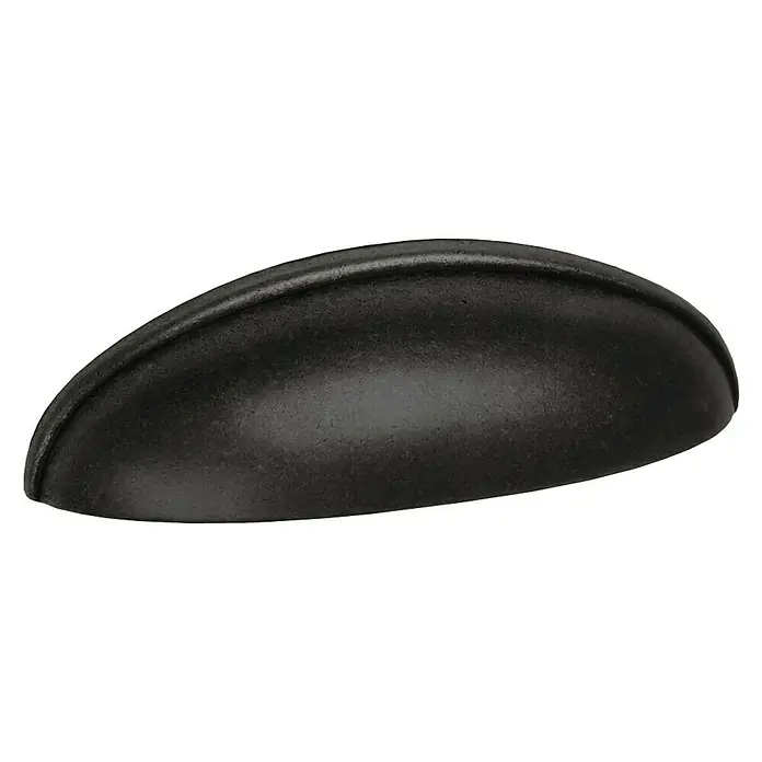 Nesu Tirador para muebles 177NE - L x An x Al: 8,2 x 2,4 x 1,8 cm, Acero, Negro