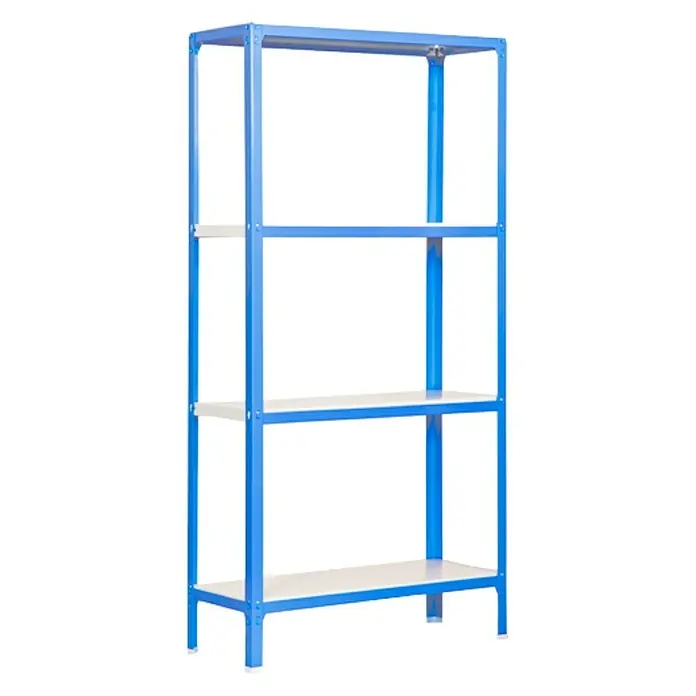 Simonrack Homeclick Metallregal Mini - L x B x H: 40 x 80 x 160 cm, Traglast: 150 kg/Boden, Anzahl Böden: 4 Stk., Blau
