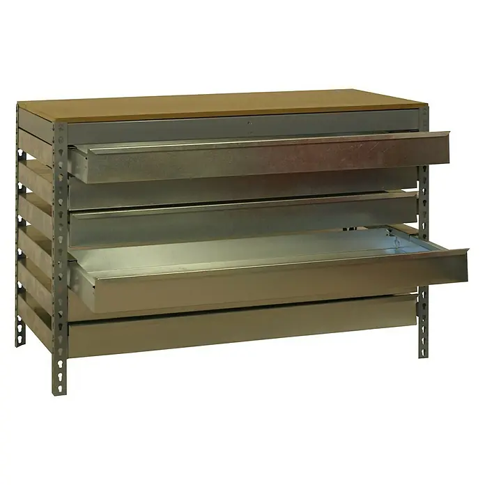 Simonrack Simonwork Banco de trabajo BT5 Box - L x An x Al: 61 x 91 x 84,2 cm, Capacidad de carga: 600 kg, Gris