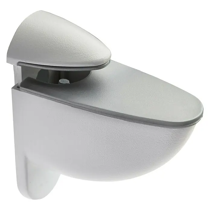 Format Wandregalhalter Tucano - L x B x H: 8 x 8 x 3,5 cm, Weiß - Vorderansicht