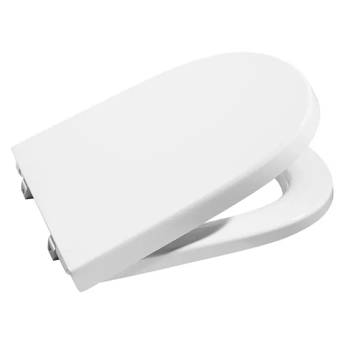 Roca Meridian-N Tapa de WC Compact - Con caída amortiguada, Termoplástico, Blanco