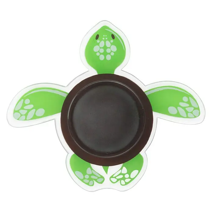 Inofix Tope de puerta infantil Tortuga - Plástico, Verde/Negro