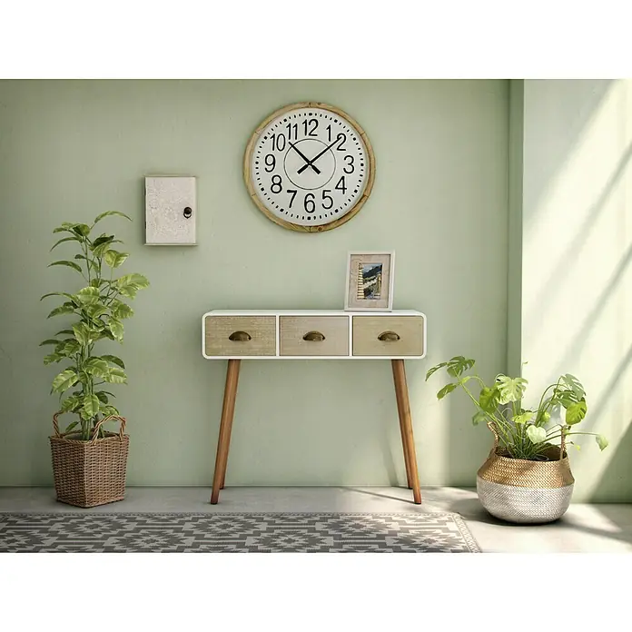 Caja de madera Akantha - 33 x 8,5 x 46 cm, Motivo decorativo