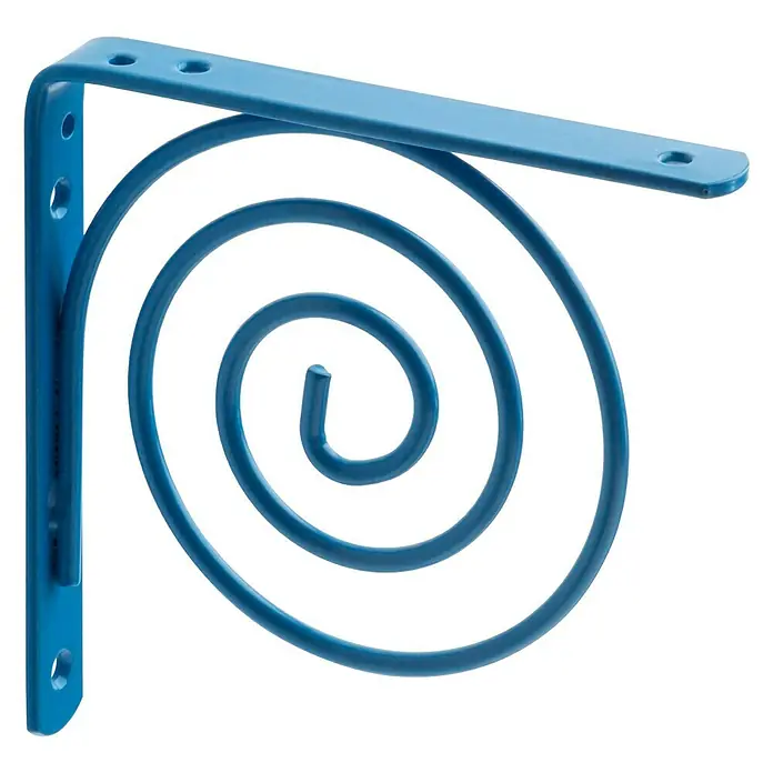 Rei Escuadra de soporte 1463 - Azul, L x An x Al: 15 x 15 x 2 cm, Carga soportada: 20 kg, Acero