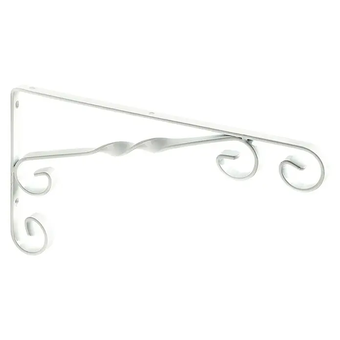 Rei Escuadra de soporte 1475 - L x An x Al: 15 x 28 x 1,2 cm, Carga soportada: 30 kg, Acero, Blanco