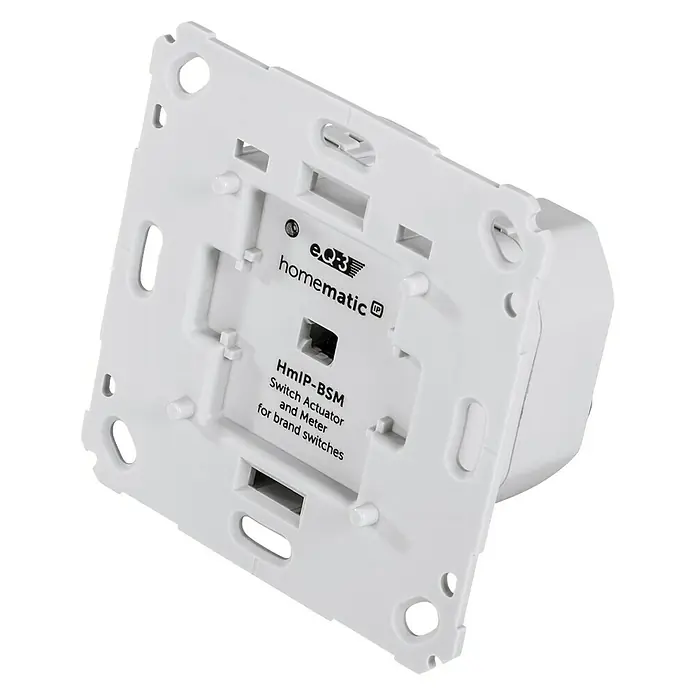 Homematic IP Funkschalter Messgerät - 230 V/50 Hz, 5 A, Max. Anschlussleistung: 1.150 W - Linke Seitenansicht