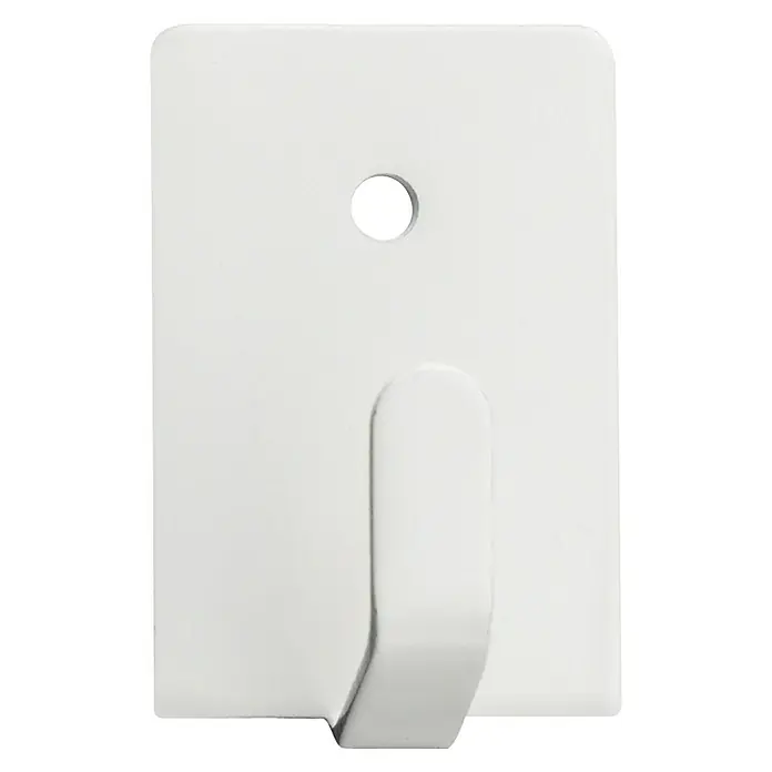 Inofix Colgador adhesivo 2019 - 4 ud., Blanco, Rectangular