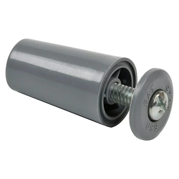 Tope de cierre para persiana - Ø x L: 20 x 40 mm, Gris, 2 ud.