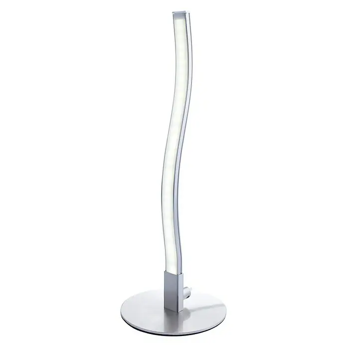 Lámpara de sobremesa LED Tide - 3 W, L x An x Al: 5 x 10 x 30 cm, Níquel, Blanco neutro