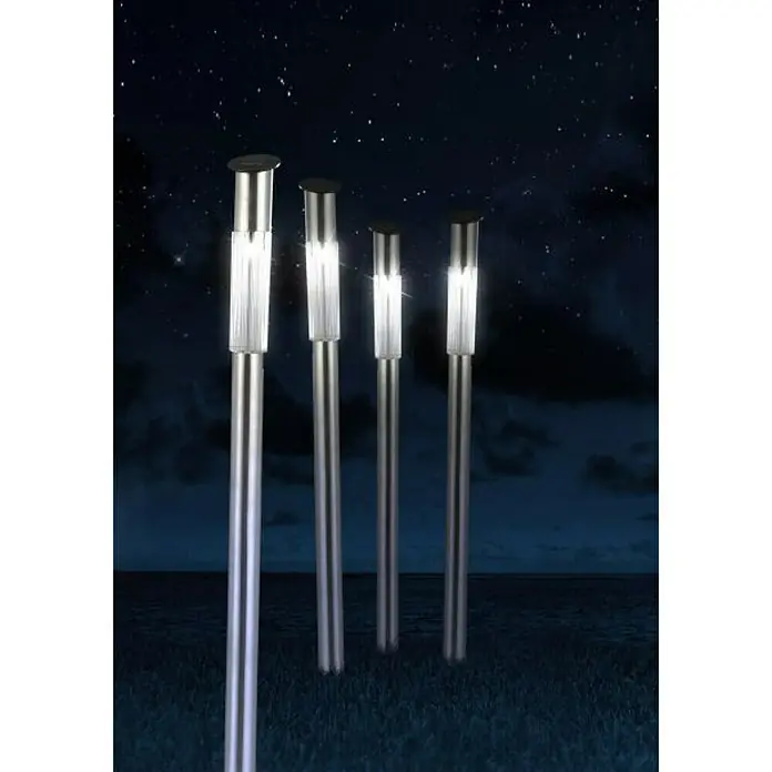 Globo Solarleuchten-Set - Erdspieß, Ø x H: 5 x 70 cm, LED, 3 Stk.