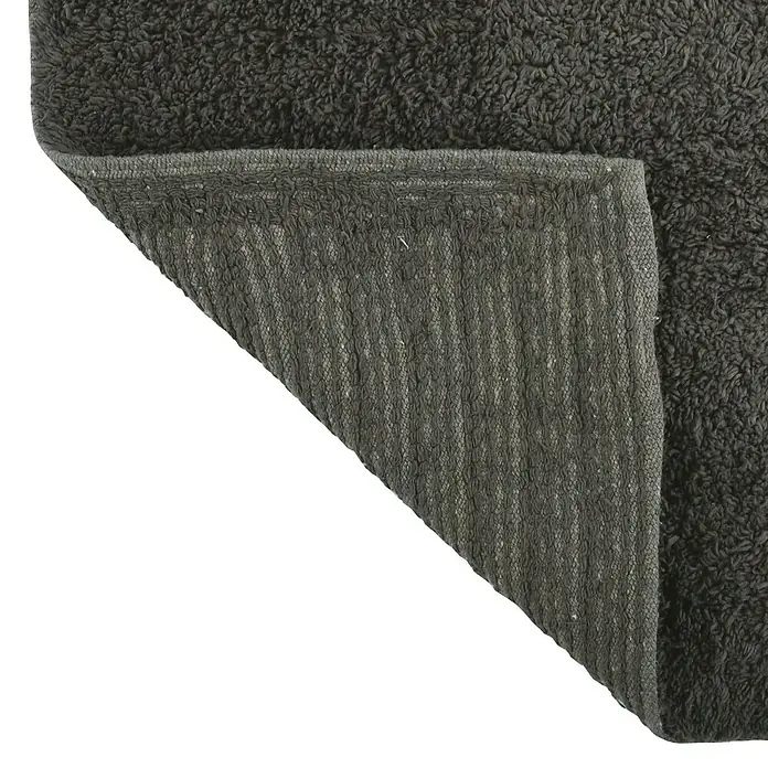 MSV Alfombra para baño - 45 x 70 cm, Antracita, 100% algodón