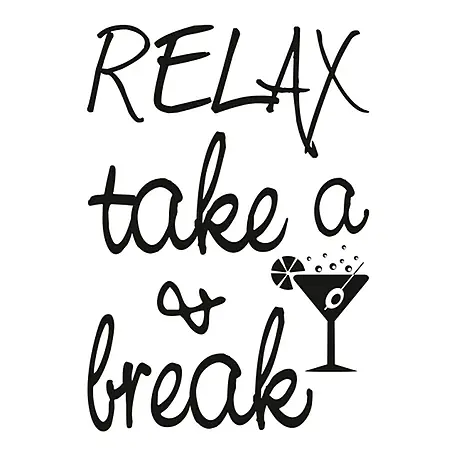 Vinilo de pared relax
