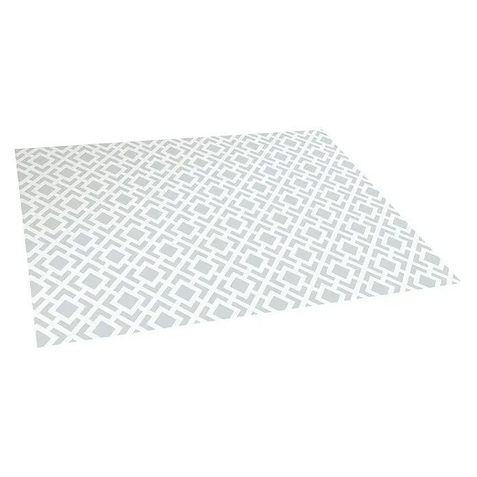 Alfombra Living geométrica - Gris, 180 x 120 cm, 70% PVC y 30% PES