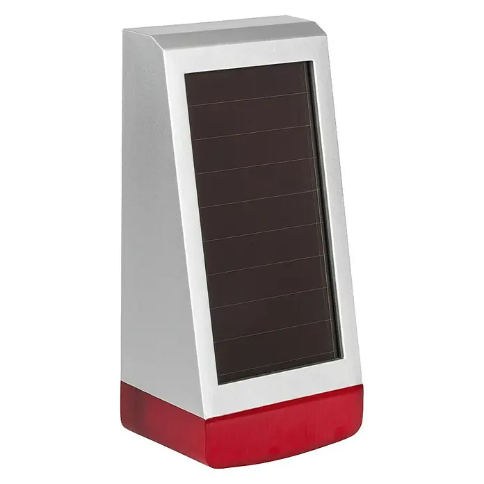 Homematic IP Alarmsirene HmIP-ASIR-O - Solarbetrieben, Alarmsignal: 100 dB, 8,7 x 11 x 23 cm - Rechte Seitenansicht