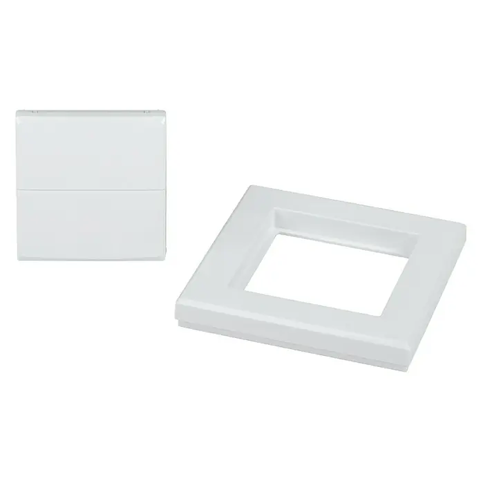 Homematic IP Taster Wippe - Ohne Pfeile, Weiß, 16 x 86 x 86 mm - Detailaufnahme