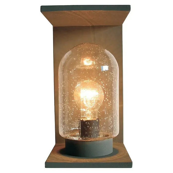 Starlux Vanjska zidna svjetiljka Elua - 40 W, 19 x 14 x 25,5 cm, Antracit, IP44 - Pogled sprijeda