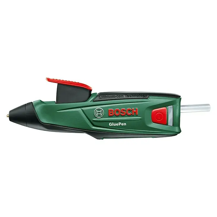 Bosch Akku-Heißklebestift GluePen - 3,6 V, Li-Ionen, 1,5 Ah, Durchmesser Klebepatrone: 7 mm - Linke Seitenansicht