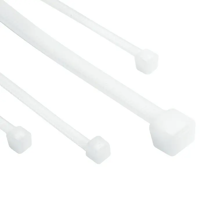 Index Bridas para cables de Nylon - Blanco, L x An: 540 x 7,6 mm, 100 uds.