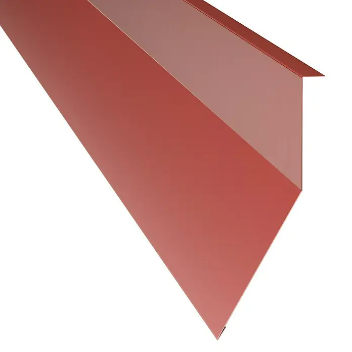 Probau Kantenwinkel Schürze - Terrakotta, 100 x 10 cm, Stahl - Vorderansicht