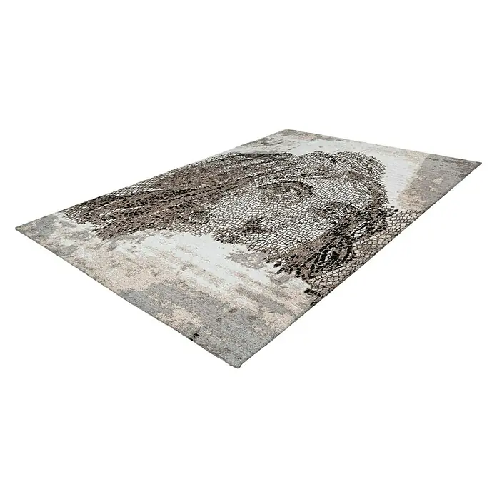 Kayoom Kurzflorteppich Iglesia - Taupe, 230 x 160 cm, 100 % Polyester - Rechte Seitenansicht