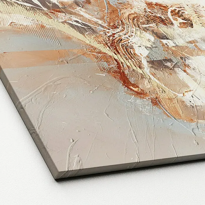 ProArt Leinwandbild - Grey & Brown, B x H: 120 x 90 cm - Detailaufnahme