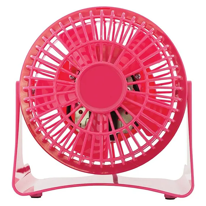 Air Monster Tischventilator - Pink, Durchmesser: 10 cm, 14 W - Vorderansicht