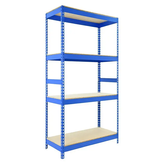 Regalux Estantería para cargas pesadas XXL - L x An x Al: 50 x 120 x 180 cm, Capacidad de carga: 300 kg/balda, Número de baldas: 4 ud., Inserción, Azul