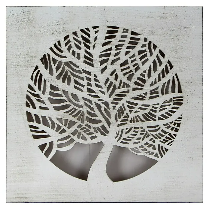 Cuadro de madera Mándala 214 - Mosaico, An x Al: 70 x 70 cm
