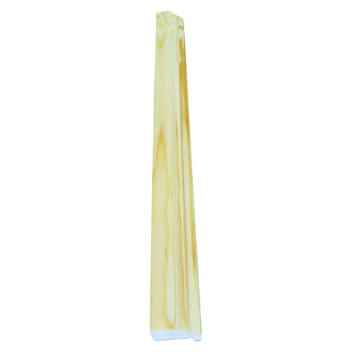 Perfil de acabado y remate barnizado - 240 cm x 23 mm x 33 mm, Madera de abeto