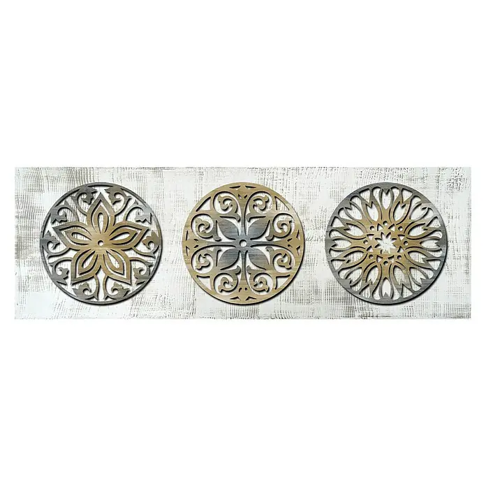 Cuadro Láser Tres mosaicos 2 - Mosaic, An x Al: 120 x 40 cm
