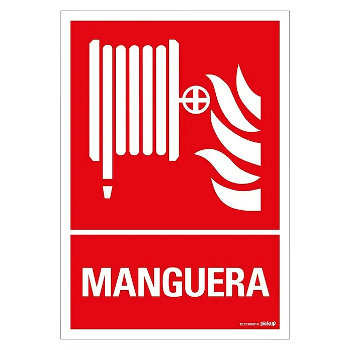 Pickup Señal de precaución - Motivo: Manguera antiincendios, L x An: 33 x 23 cm
