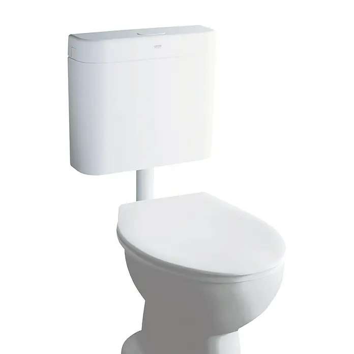 Grohe Spülkasten - Spülmenge: 6 - 9 l, 1-Mengen-Spülung, Kunststoff, Weiß - Vorderansicht