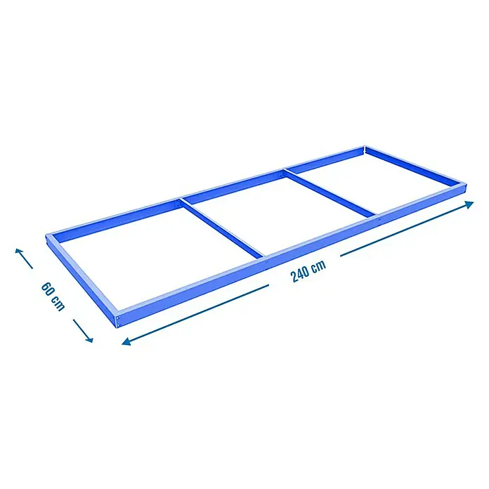 Simonrack Simonforte Estante adicional - L x An: 240 x 60 cm, Azul
