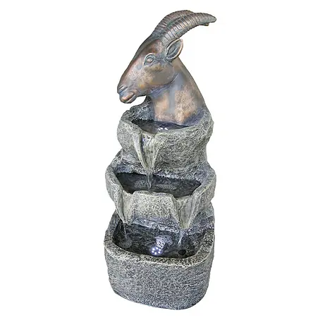Silex  Kunststeinbrunnen Steinbock
