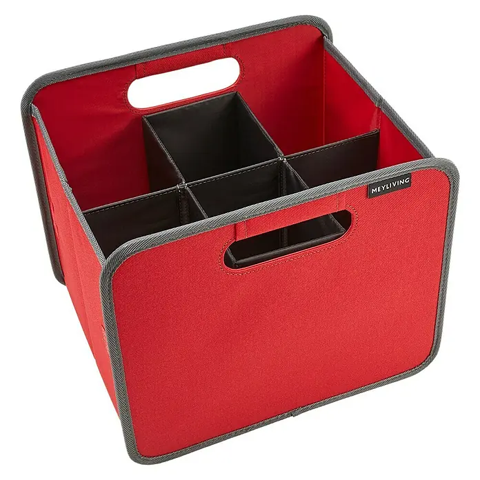 Meyliving Einsatz - Passend für: Meyliving Faltbox S/L, Meyliving Kühltasche, Grau - Vorderansicht